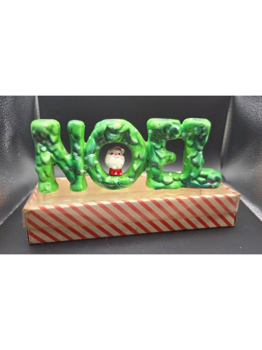 Vintage 1960 Holt Howard Santa NOEL Candle Holder Figurine Christmas Decor